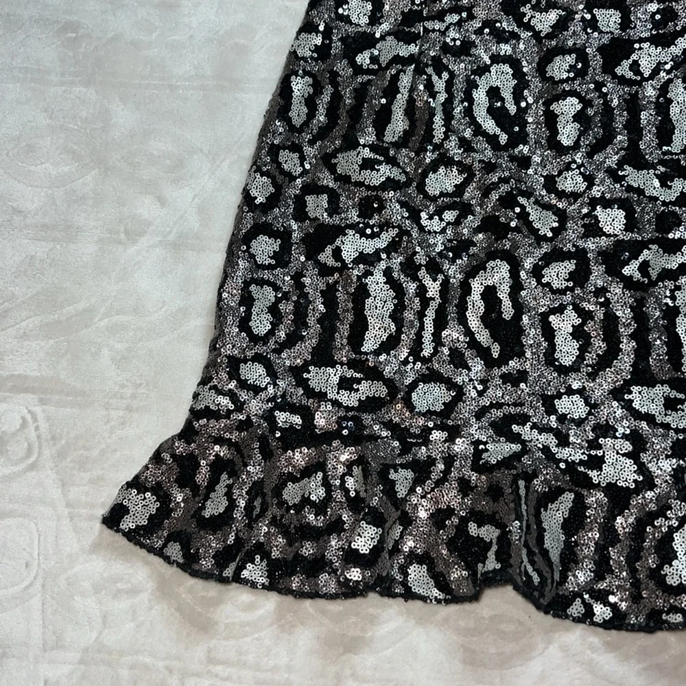 Lulus‎ cheetah print sequin mini skirt